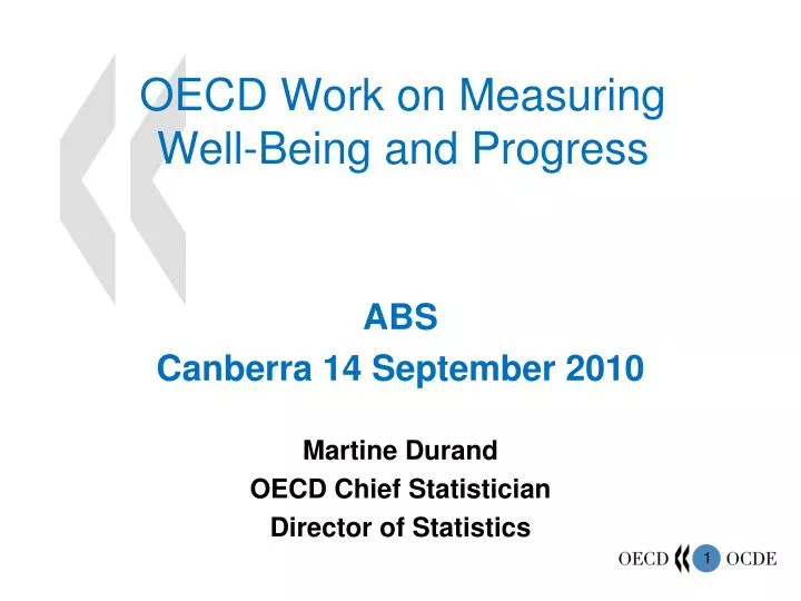 oecd work on measuring well being and progress