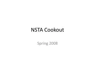 NSTA Cookout