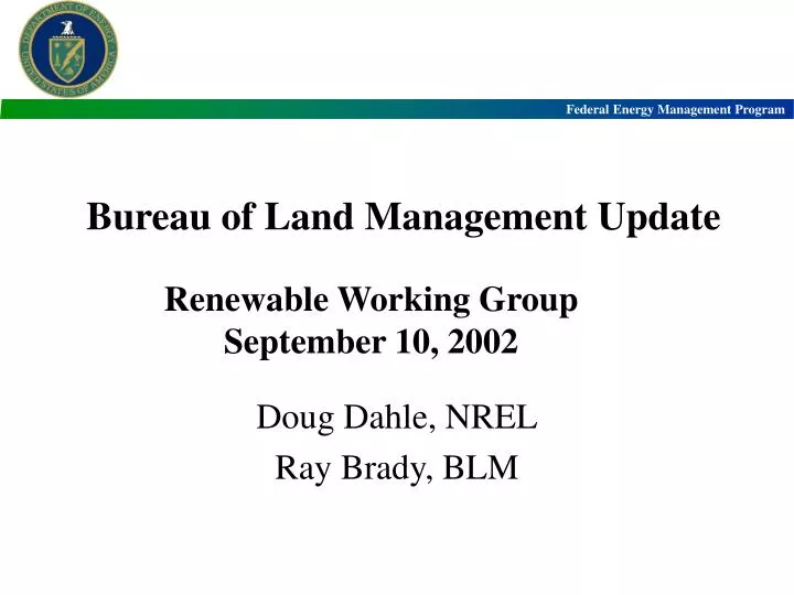 bureau of land management update