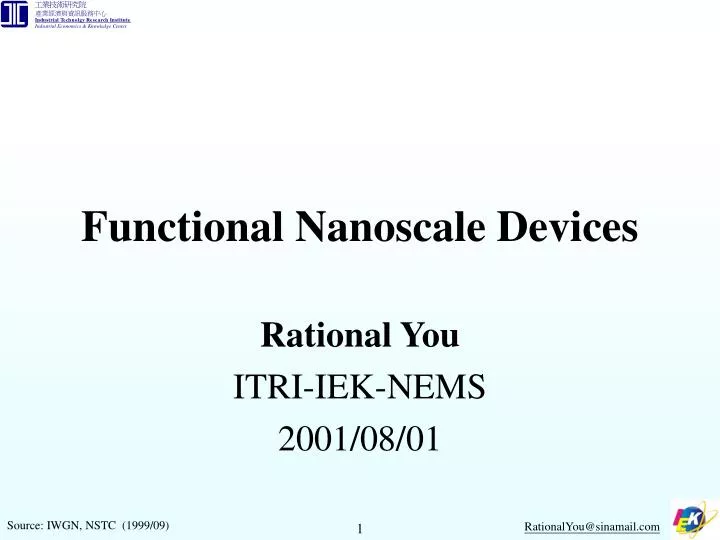 functional nanoscale devices