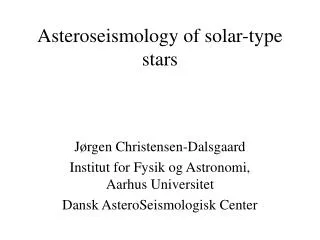 Asteroseismology of solar-type stars