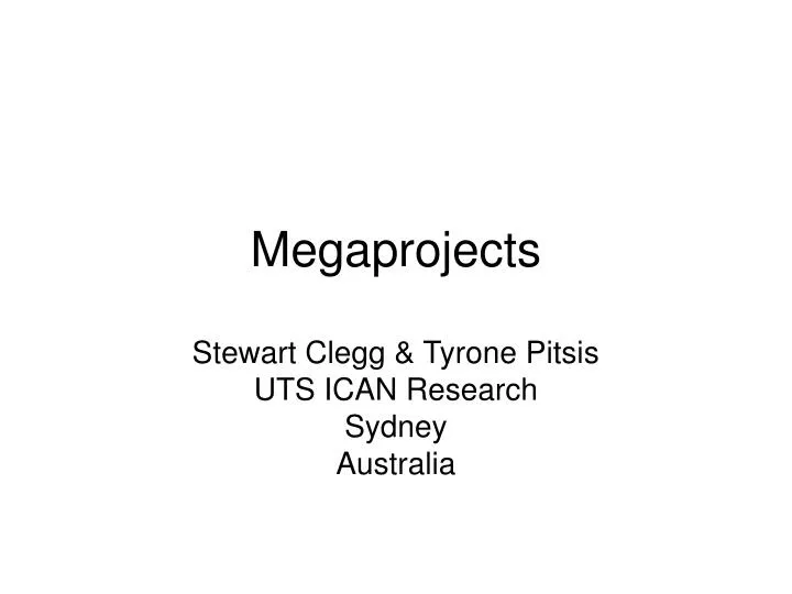 megaprojects