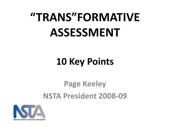 trans formative assessment 10 key points