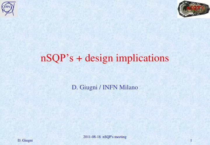 nsq p s design implications