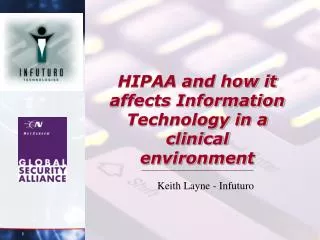 HIPAA and how it affects Information Technology in a clinical environment