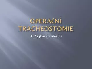 opera n tracheostomie