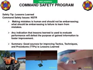 COMMAND SAFETY PROGRAM