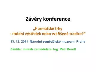 z v ry konference
