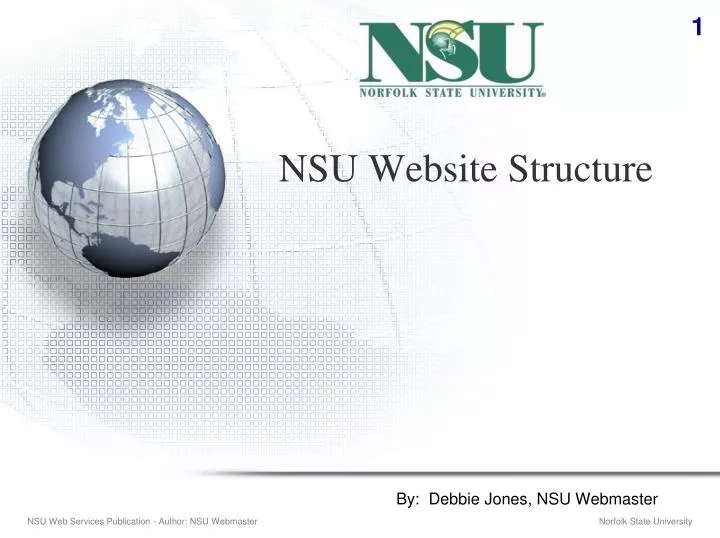nsu website structure