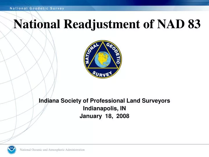national readjustment of nad 83