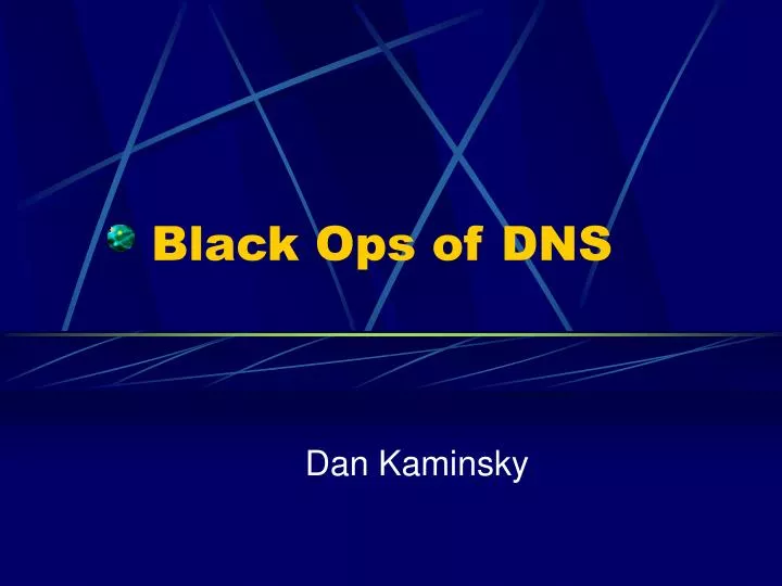 black ops of dns