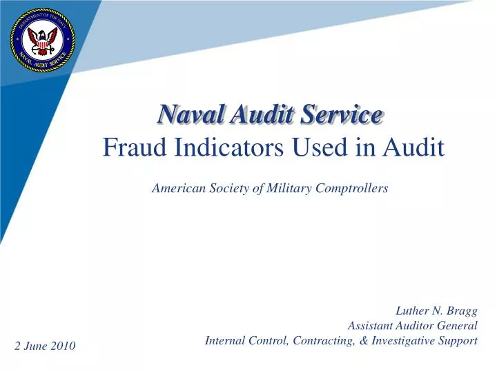 naval audit service fraud indicators used in audit american society of military comptrollers