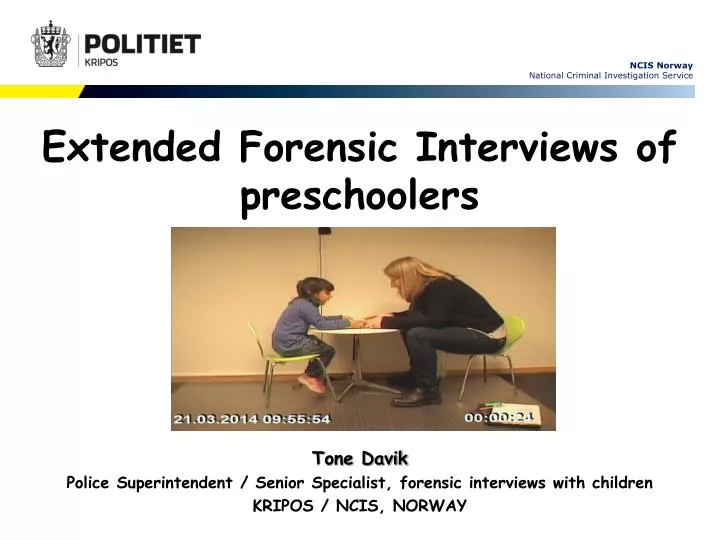 extended forensic interviews of preschoolers