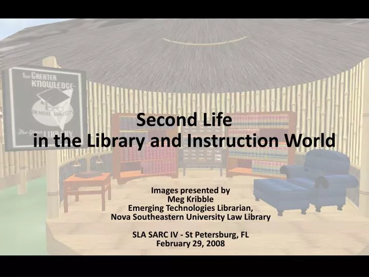 second life in the library and instruction world