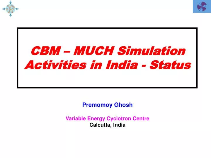 cbm much simulation activities in india status