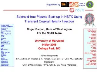 Solenoid-free Plasma Start-up In NSTX Using Transient Coaxial Helicity Injection
