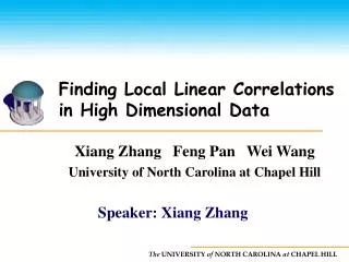 Finding Local Linear Correlations in High Dimensional Data