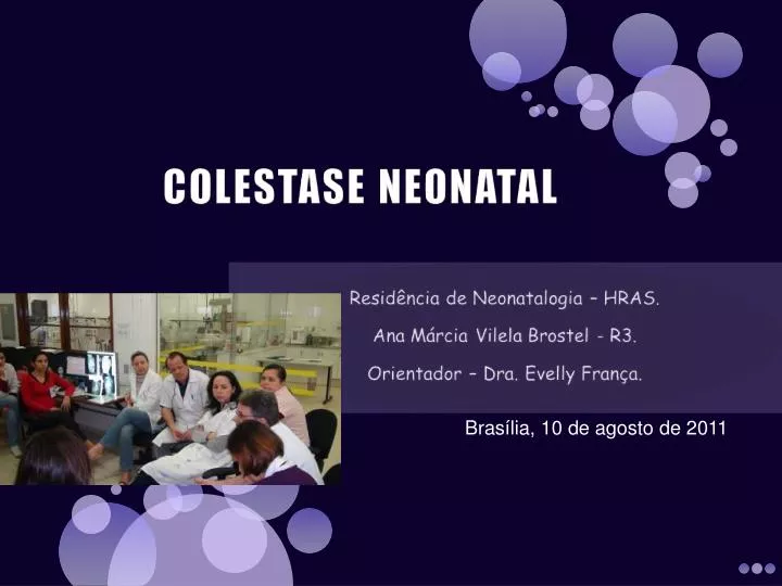Icterícia e colestase neonatal