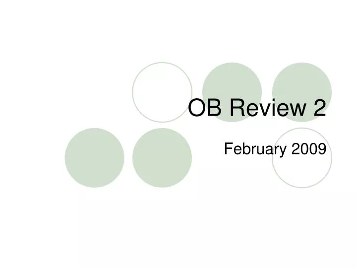 ob review 2