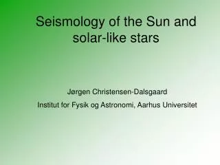 Seismology of the Sun and solar-like stars