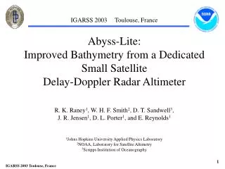 Abyss-Lite: Improved Bathymetry from a Dedicated Small Satellite Delay-Doppler Radar Altimeter
