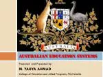 AUSTRALIAN EDUCATION SYSTEMS - slide 1
