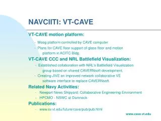 NAVCIITI: VT-CAVE