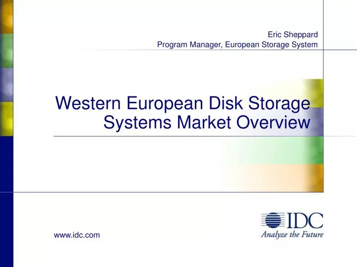 western european disk storage systems market overview