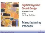 Digital Integrated Circuit Design - slide 1