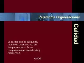 paradigma organizacional