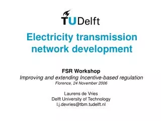 Electricity transmission network development