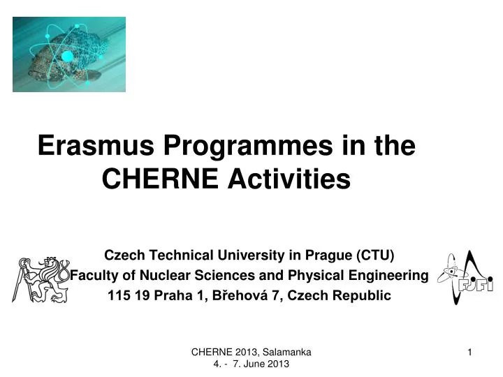 erasmus programmes in the cherne activities
