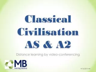 Classical Civilisation AS &amp; A2