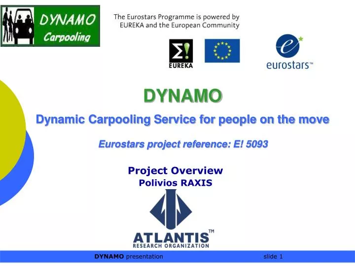 dynamo dynamic carpooling service for people on the move eurostars project reference e 5093