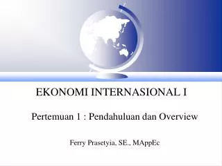 ekonomi internasional i