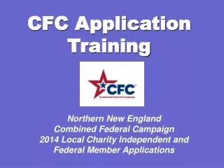 CFC Application Training