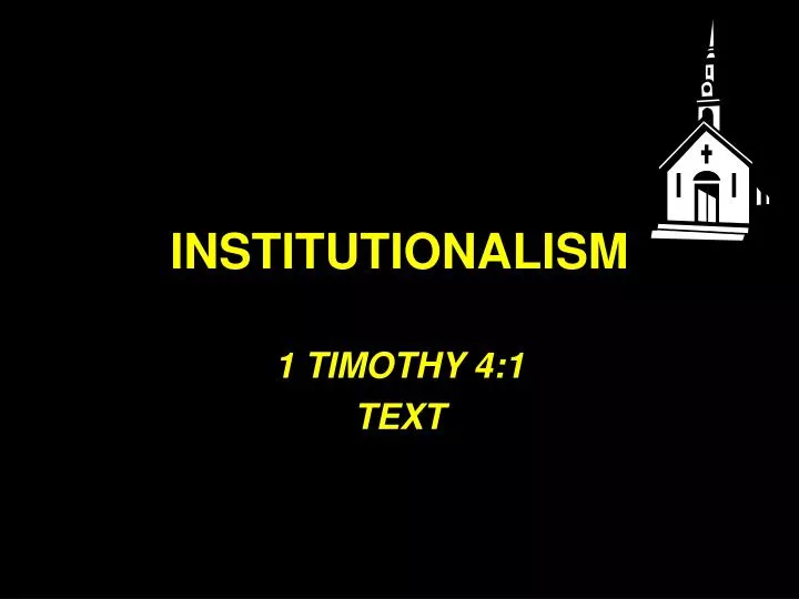 institutionalism