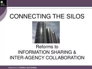 CONNECTING THE SILOS Reforms to INFORMATION SHARING &amp; INTER-AGENCY COLLABORATION