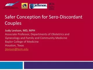 Safer Conception for Sero-Discordant Couples