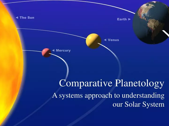 comparative planetology