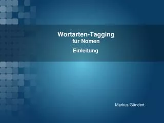 wortarten tagging f r nomen