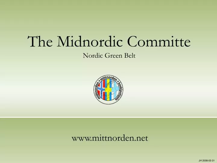 the midnordic committe nordic green belt