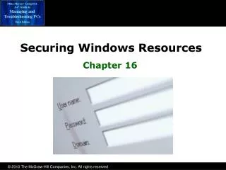 Securing Windows Resources