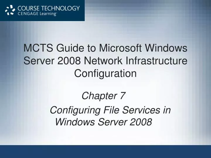 mcts guide to microsoft windows server 2008 network infrastructure configuration