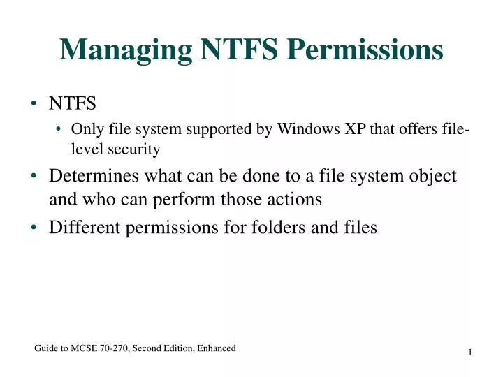 managing ntfs permissions