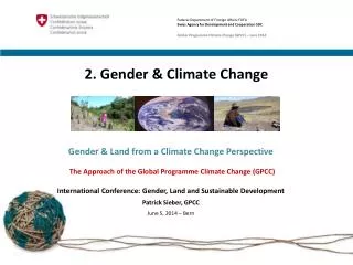 2. Gender &amp; Climate Change