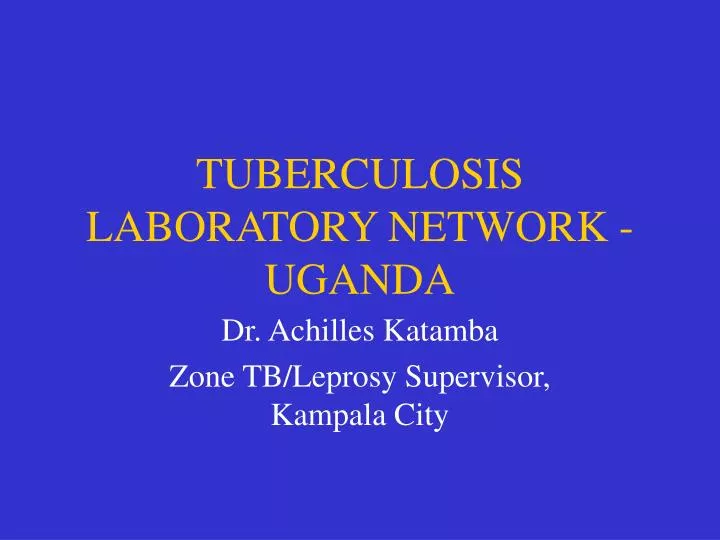 tuberculosis laboratory network uganda