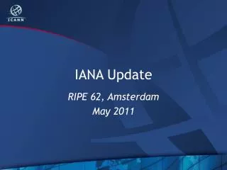 IANA Update