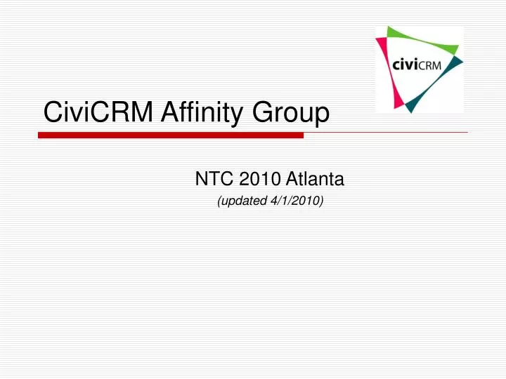 civicrm affinity group