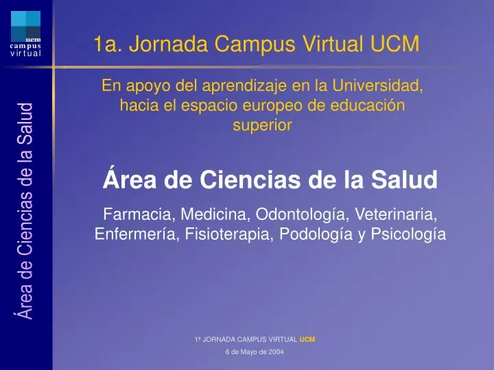 1a jornada campus virtual ucm